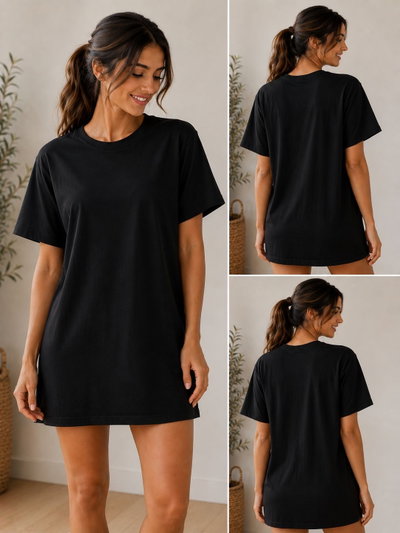 Remeron m/c oversize liso verde 