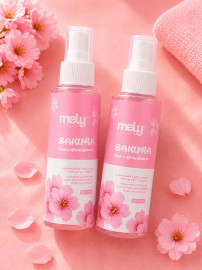 Spray Glitter Sakura Mely