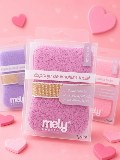 Esponja facial Skincare reutilizable Mely 