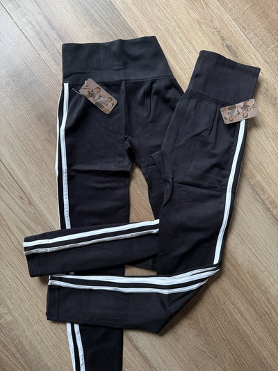 Calza Larga Premium Dlirio SIN FRUNCE Franjas S/M (36/38)