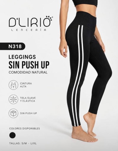 Calza Larga Premium Dlirio SIN FRUNCE Franjas S/M (36/38)