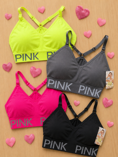 Top push up deportivo PINK XL/XXL (100/105)