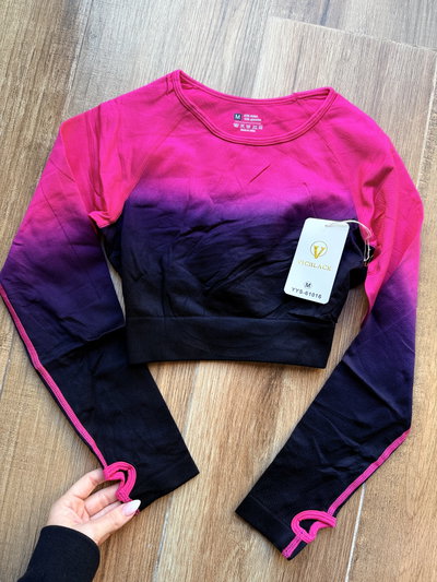 Crop Top Vicblack dedal degrade M (95)
