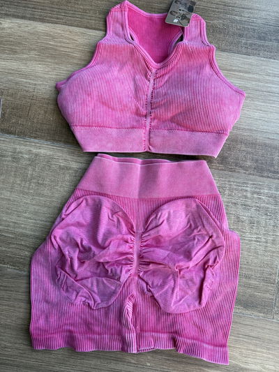 Conjunto 2 piezas top + short fruncido L/XL (38/40)