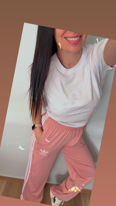 Pantalon Adidas Rosa S/M (36/40)