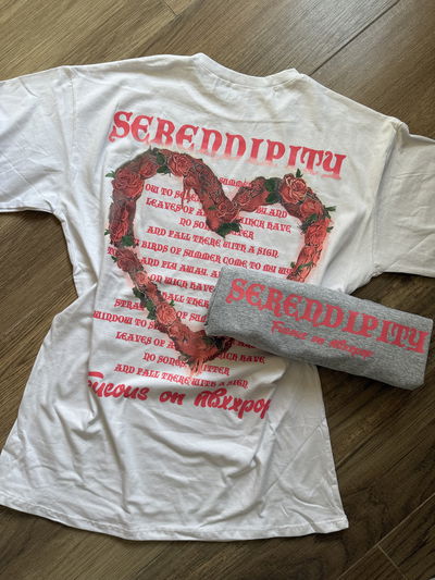 Remeron estampado Oversize Corazón Rosas 