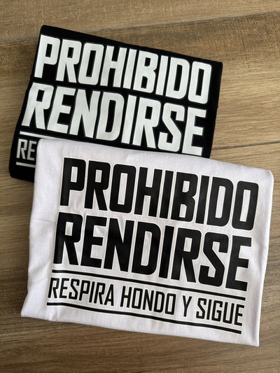 Remeron estampado Oversize Prohibido Rendirse