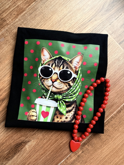 Pupera estampada Oversize Gatitos