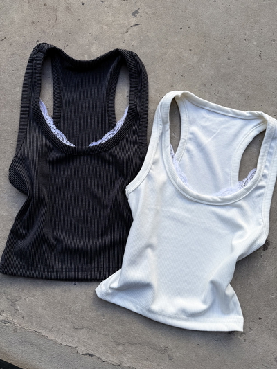 Musculosa morley con puntilla 