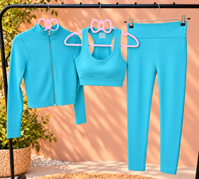 Set x3 piezas Dlirio Top + calza + campera S/M (36/38)
