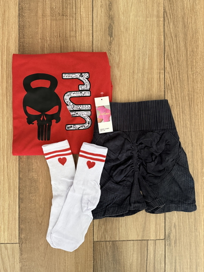 Set x3 artículos Remeron + medias + short  L/XL (40/42)