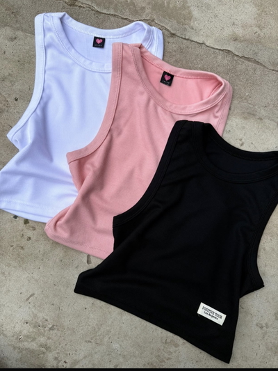 Musculosa Morley liso básico aplique