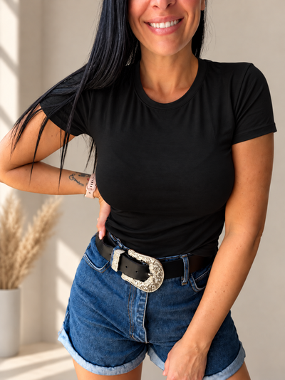 Remera viscosa modal básica