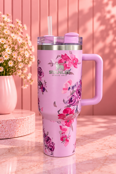 Vaso quencher floreado 1200ml