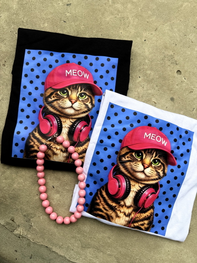 Pupera estampada Oversize Gatitos