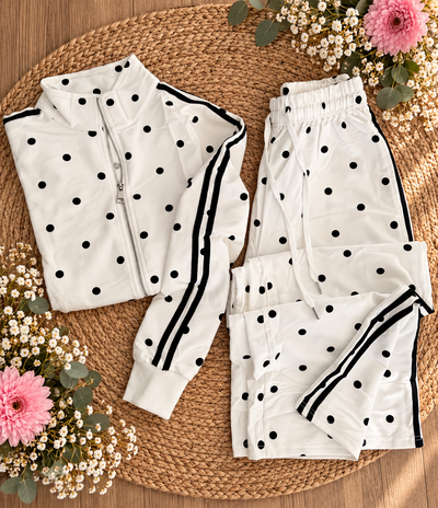 Campera lunares con rayas Importada