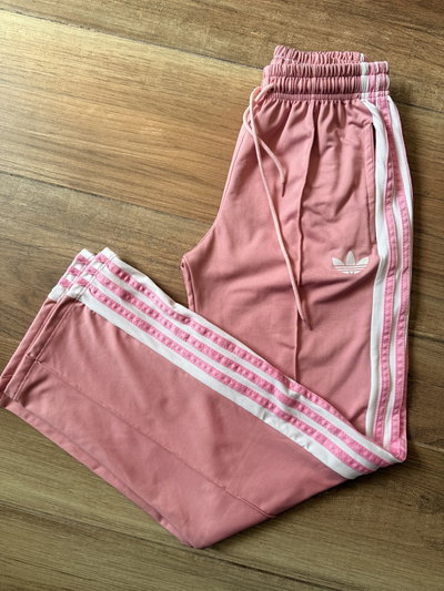 Jogger pantalón Adidas Frisado Rosa S/M (36/38)
