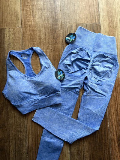 Conjunto Top + Calza Premium Vicblack prelavada L/XL (40/42)