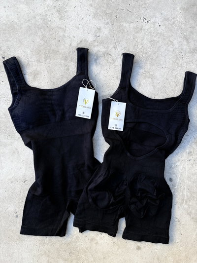 Catsuit Art88 corto negro S al L con Push up 
