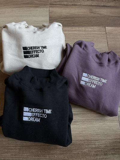 Buzo bordado frisa Uva (L/XL)