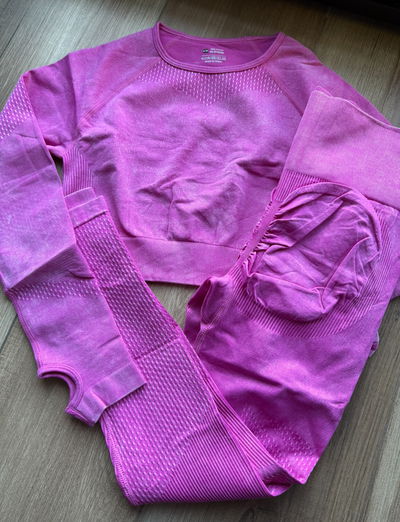 Conjunto 2 piezas crop top + calza L/XL (40/44)