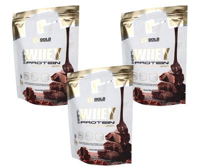 Proteína Gold Nutrition doypack 2lb x3