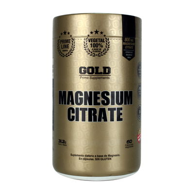 Citrato de Magnesio - 60 Cápsulas Gold Nutrition