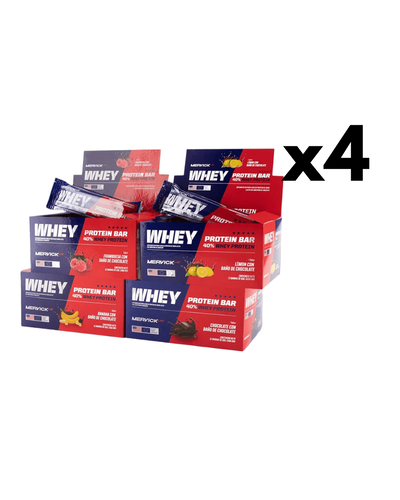 4x Whey protein bar 65gr- caja (12 unid.)