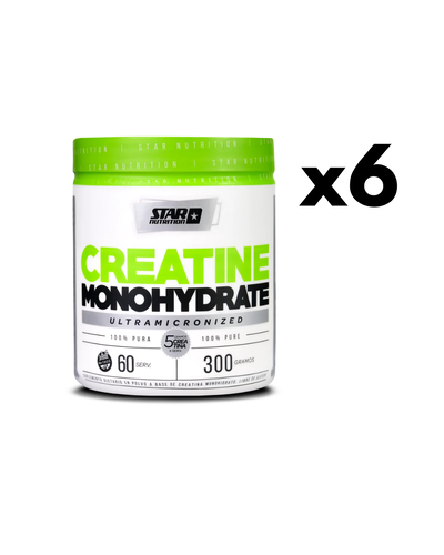 Creatina Monohidrato 300g en tarro Star Nutrition x 6u