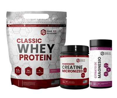 Combo Classic Whey Protein + Creatina + Citrato de Magnesio – One Fit