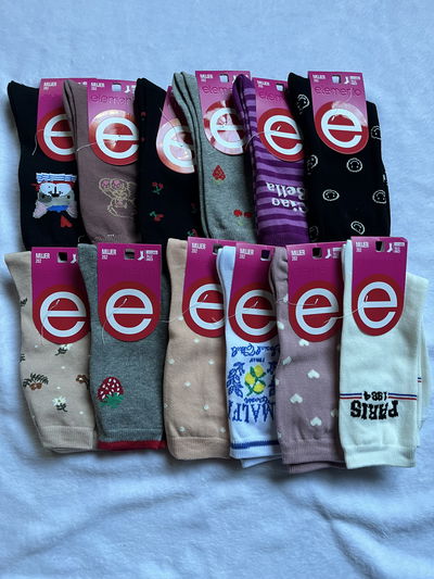 Media caña de dama estampada