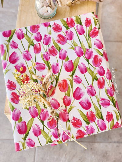 MANTEL CUERINA | TULIPANES 
