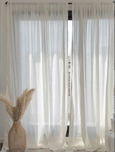 CORTINAS DE GASA 1,50×2,20 | OFF WHITE