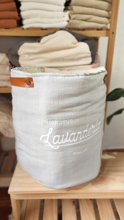 CESTO DE ROPA LAUNDRY | GRIS PERLA