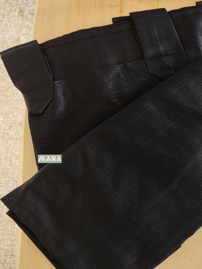 JUEGO DE CORTINAS MADRAS | NEGRO