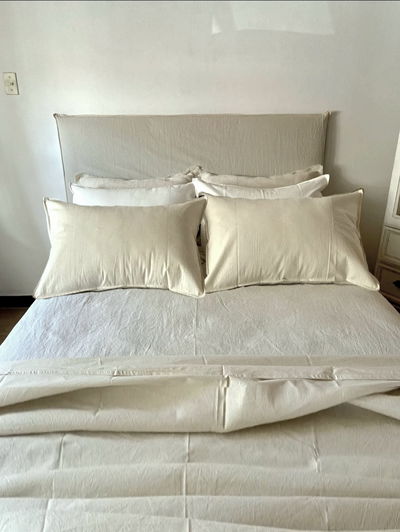 SET PIE DE CAMA Y FUNDAS - KING SIZE | NATURAL 