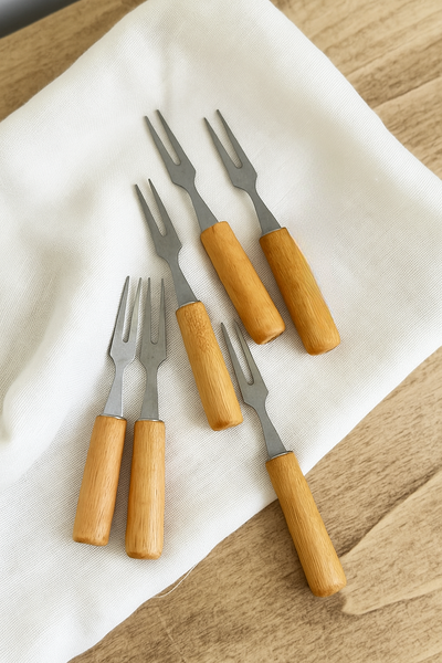 SET ×6 PINCHES PICADA BAMBÚ 