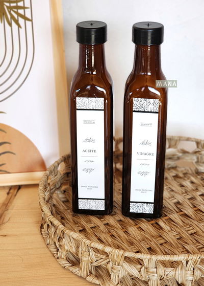  SET DE ACEITERA Y VINAGRERA VIDRIO - 250CC