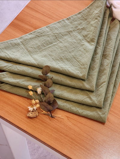 PACK ×4 SERVILLETAS TUSOR - ROJO