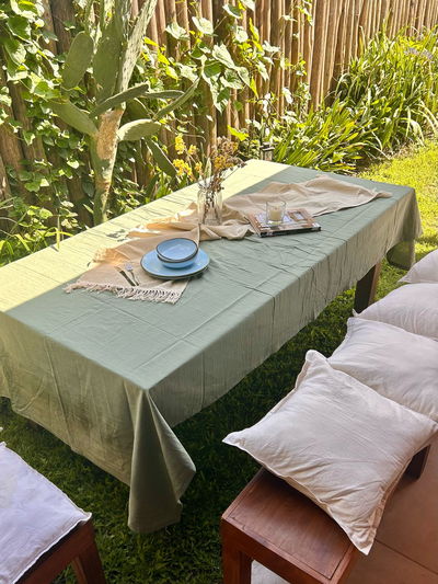 MANTEL TUSOR 2MTS | VERDE SECO 