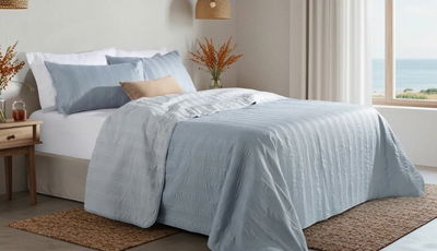 KIT 3 PIEZAS COVER Y FUNDAS - ALCOYANA KING SIZE 