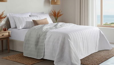 KIT 3 PIEZAS COVER Y FUNDAS - ALCOYANA KING SIZE 