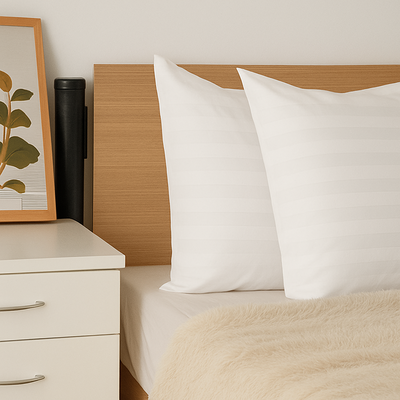FUDAS DE ALMOHADA ×2 UNIDADES | BLANCO