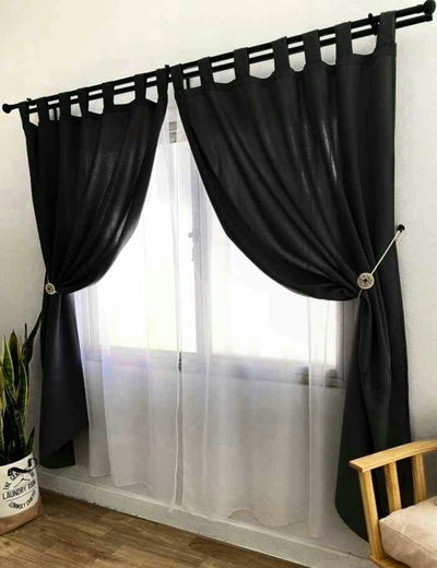CORTINAS TROPICAL PREMIUM | NEGRO 
