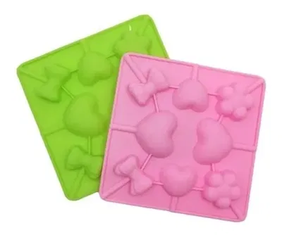 MOLDE CHUPETIN SILICONA FLOR CORAZON MOÑO 15X15 CM