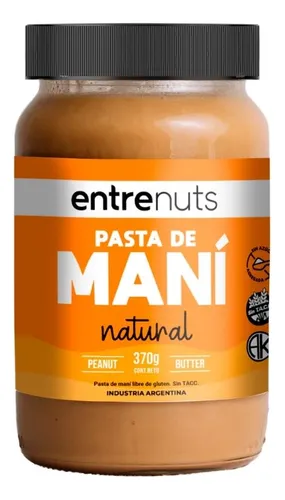 PASTA DE MANI NATURAL X 370GR ENTRENUTS