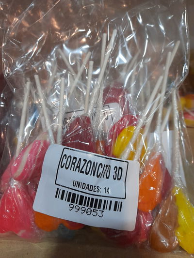 CHUPETIN CORAZONCITO 3D X 14