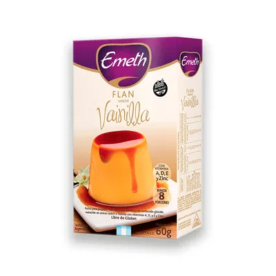 FLAN EMETH SIN TACC X 60GR VAINILLA