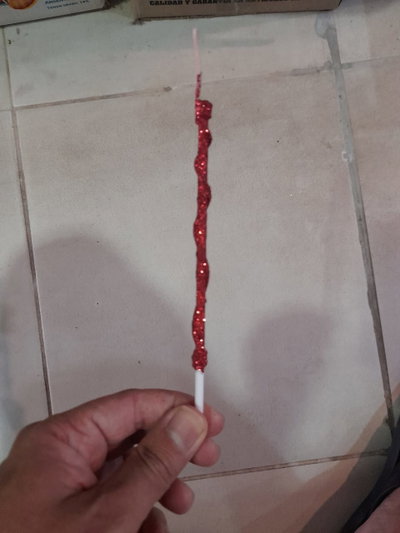 VELA TIRABUZON ROJO