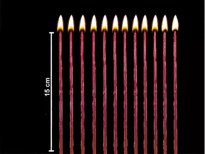 VELA FINITA MAGICA ROJO
